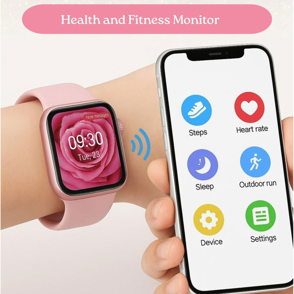 Smartwatch Modio MW20 Mini pour filles et garçons avec 2 bracelets – ساعة ذكية للأطفال