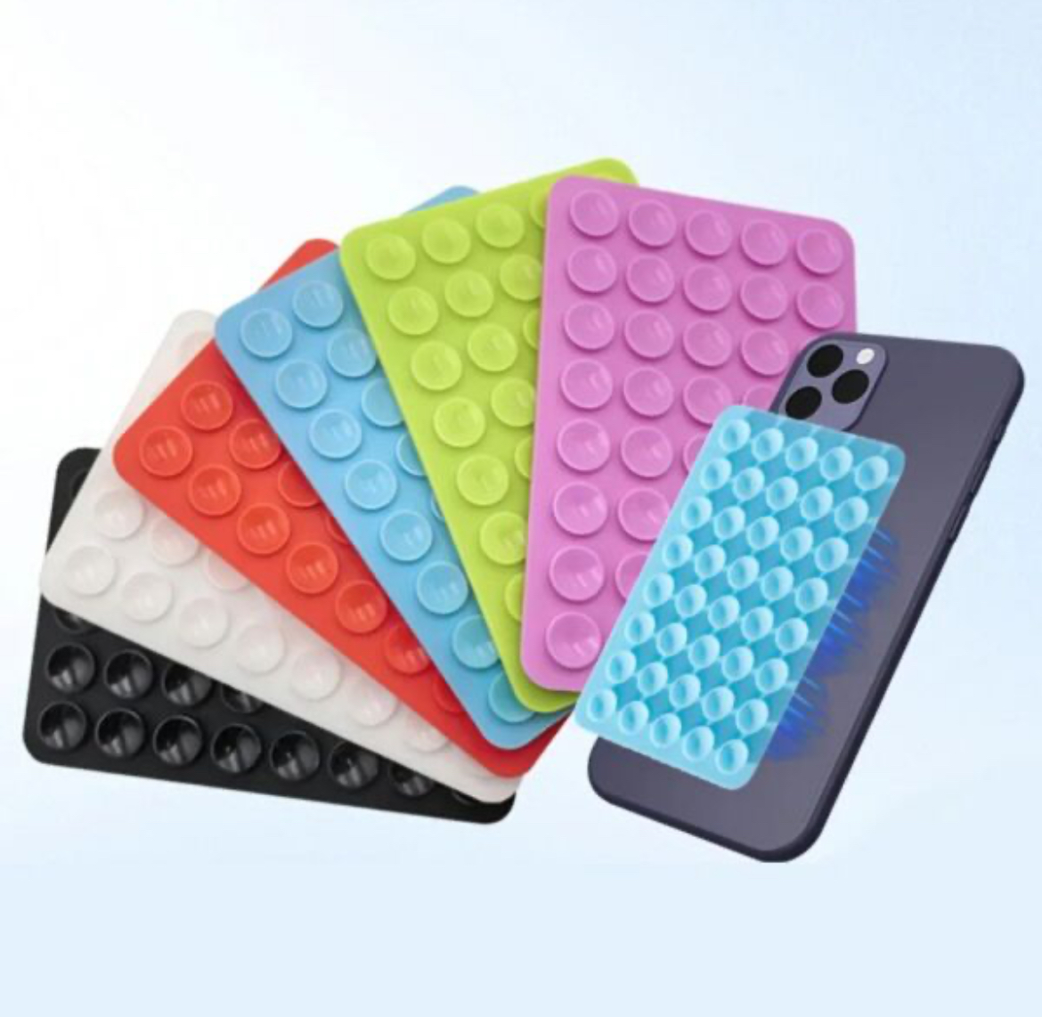 Silicone phone holder double face