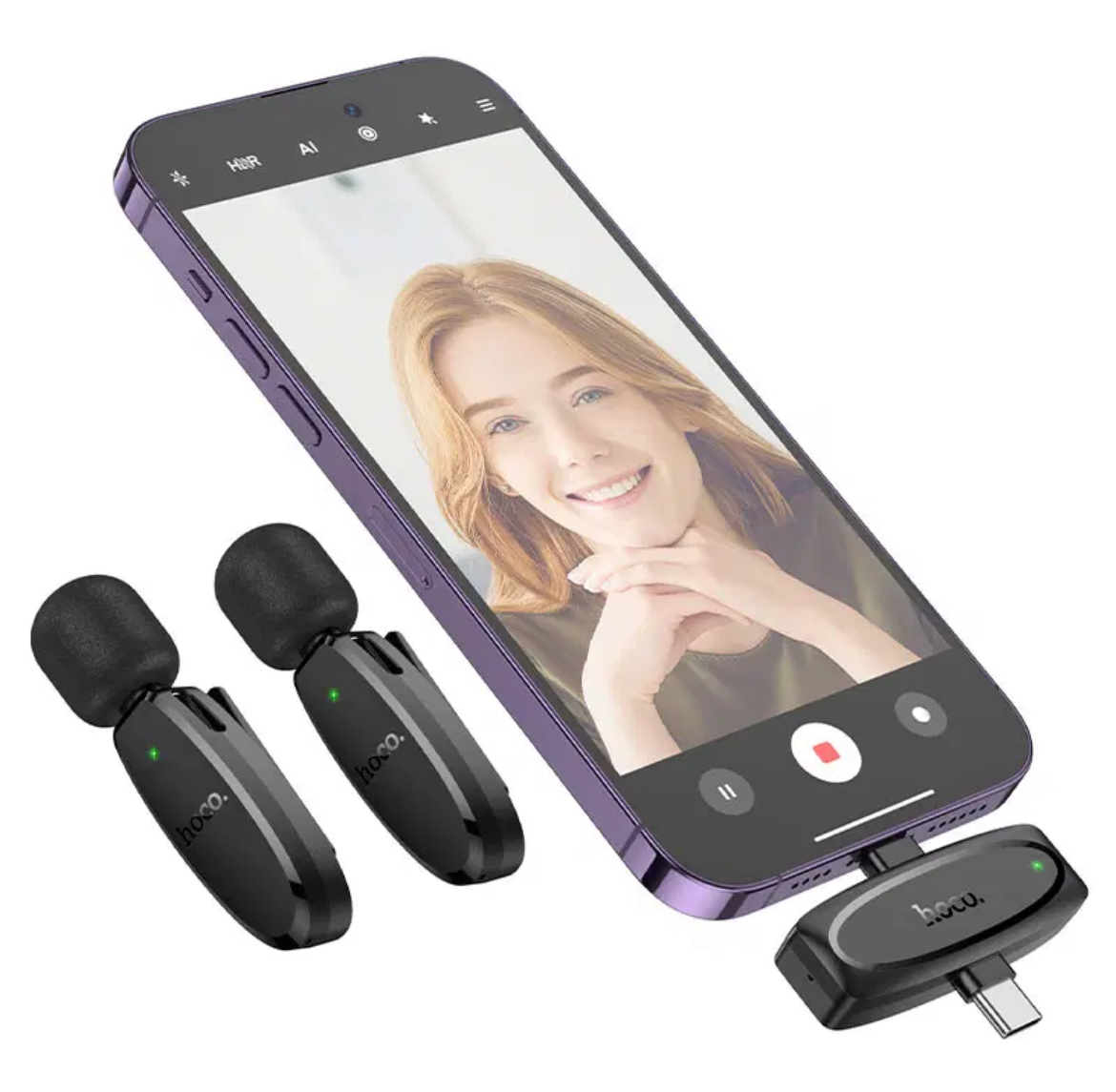 Microphone Hoco Dual L15 IPhone/Type c